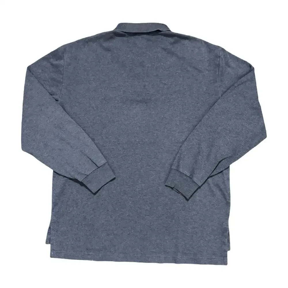 Men’s Polo Ralph Lauren Long Sleeve Polo Shirt Navy Blue Size Large